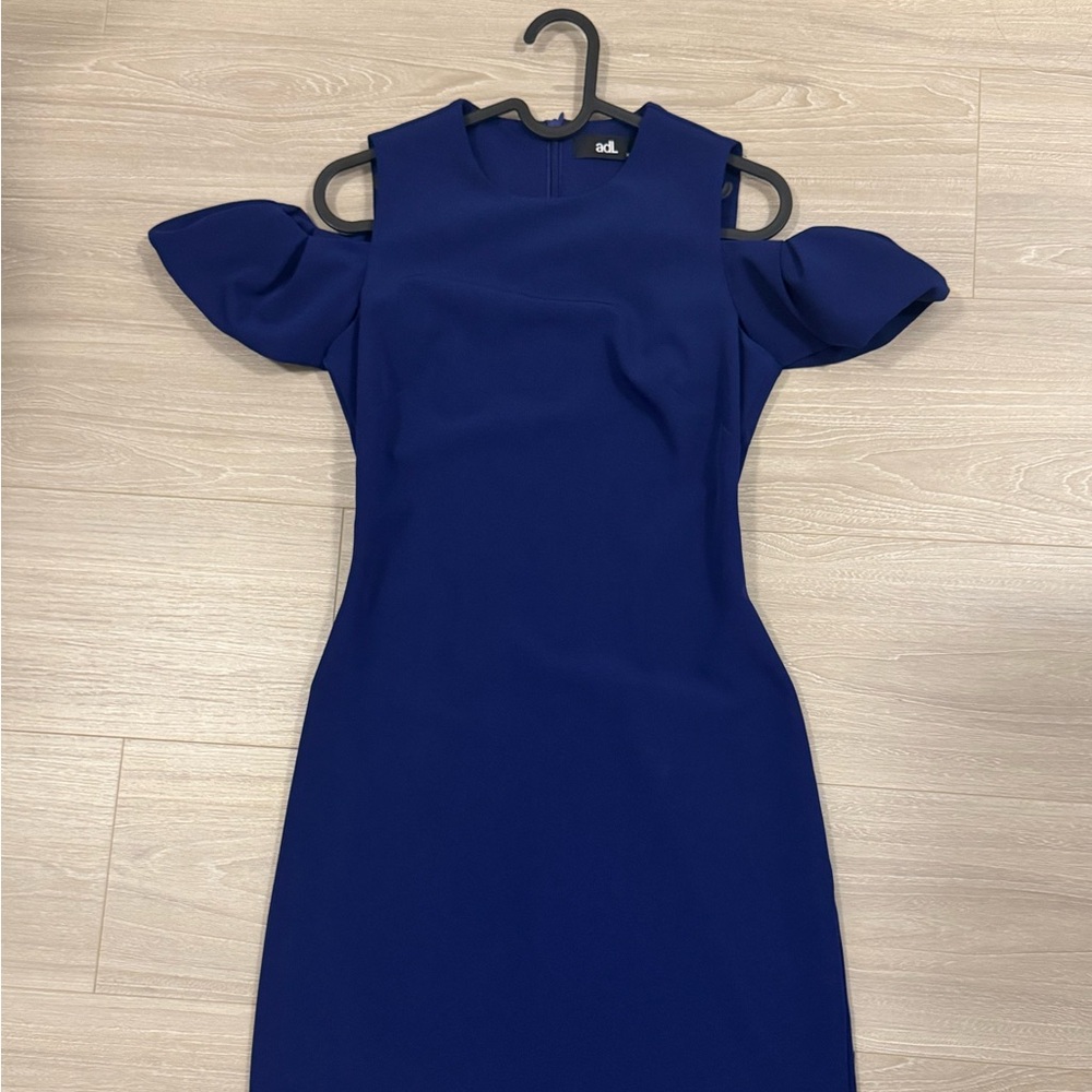 ADL Royal Blue Off Shoulder Dress – Size XS, Elegant Party Style